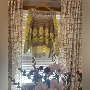 Free People Gather Me Close Cardi XS Citrus Combo